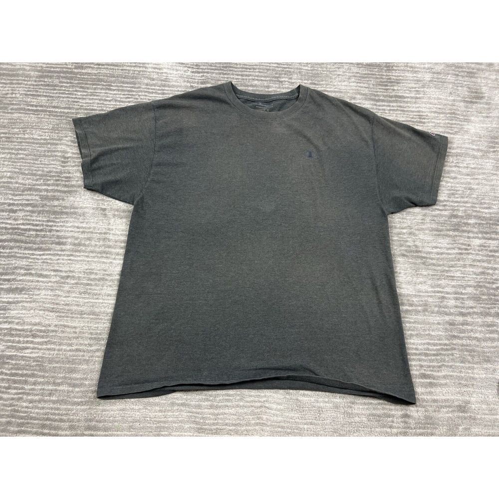 Champion Shirt Mens XL Gray Shortsleeve Embroidered Logo